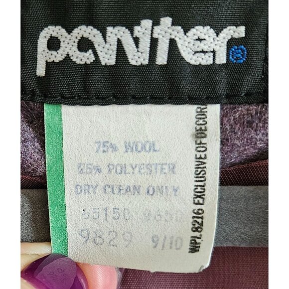 Panter Woman Size 10 Vintage Wool Blend Jacket One Button Blazer Classic Lilac - Picture 7 of 8